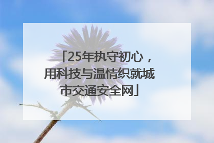 25年执守初心，用科技与温情织就城市交通安全网