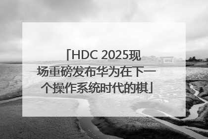 HDC 2025现场重磅发布华为在下一个操作系统时代的棋